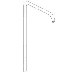 Ideal Standard Shower Riser Rail 110mm - Chrome (A861377AA) - main image 1