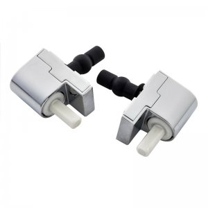 Ideal Standard soft close seat and cover hinge set - pre 2013 - chrome (UV074AA) - main image 1