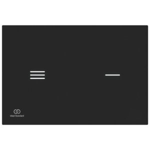 Ideal Standard Symfo Electronic Dual Flush Plate - Black Glass (R0129RX) - main image 1