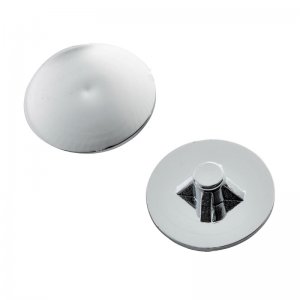 Ideal Standard Tempo seat and cover hinge cover caps - pair - chrome (EV408AA) - main image 1