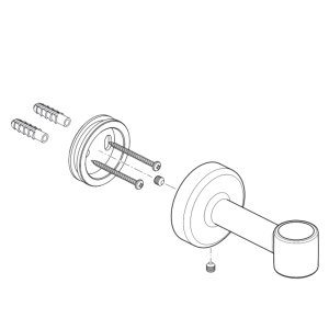 Ideal Standard Wall Fixation Complete Kit (A861331AA) - main image 1