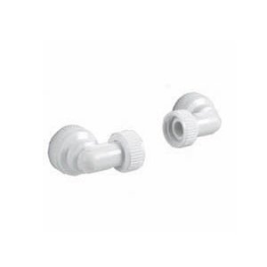 Aqualisa Inlet elbow assembly - White (Pair) (022502) - main image 1