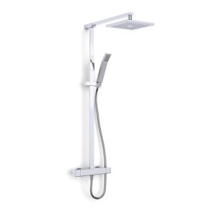 Inta Nulo Safe Touch Dual Thermostatic Bar Mixer Shower - Chrome (CB10032CP) - main image 1