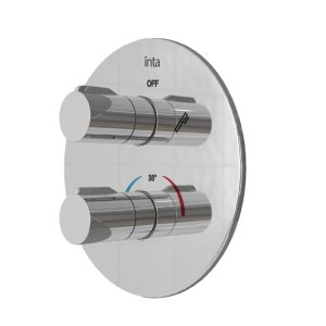 Inta Puro Concealed Thermostatic Dual Mixer Shower Valve Only - Chrome (PU80010CP) - main image 1