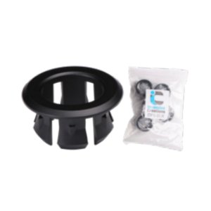 Inventive Creations Basin Overflow Cover Inserts - Black (OF7-BLK) - main image 1