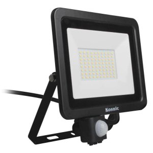 Kosnic 30W 4000K Eco LED Floodlight With PIR - Black (KFLDHS30Q465/S-W40) - main image 1