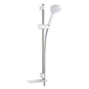 Mira Beat Shower Fittings Kit/Shower Rail Set - White/Chrome (2.1703.015) - main image 1