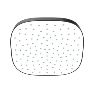 Mira Crisp 25cm Deluge Shower Head - Matt Black (36319W-BL) - main image 1