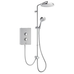 Mira Decor Dual Outlet Electric Shower - 10.8kW - Warm Silver (41522W-SL) - main image 1