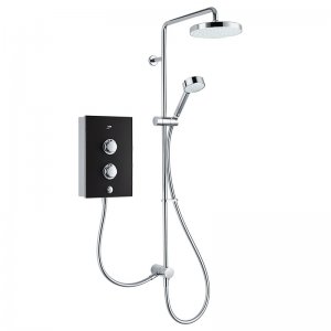 Mira Decor Dual Thermostatic Electric Shower 10.8kW - Black Onyx (1.1894.006) - main image 1