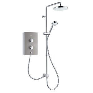 Mira Decor Dual Thermostatic Electric Shower 10.8kW - Warm Silver (1.1894.003) - main image 1