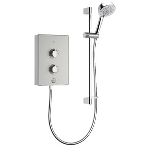 Mira Decor Single Outlet Electric Shower - 10.8kW - Warm Silver (41520W-SL) - main image 1