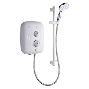 Mira Elite QT Pumped Electric Shower 10.8kW - White/Chrome (1.1845.002) - main image 1