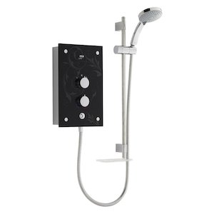 Mira Galena Thermostatic Electric Shower 9.8kW - Black Flock (1.1634.083) - main image 1