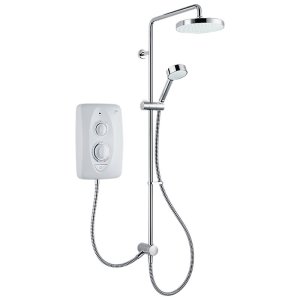 Mira Jump Dual Thermostatic Electric Shower 10.8kW - White/Chrome (1.1788.576) - main image 1