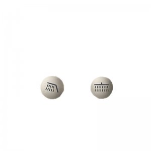 Mira Opero Button Covers - Brushed Nickel (1944.019) - main image 1