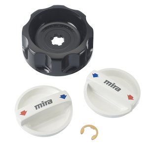 Mira 8 control knob set - white/black (916.92) - main image 1