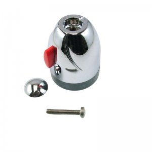 Mira Coda temperature control knob - chrome (1630.045) - main image 1