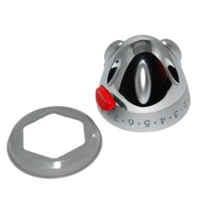 Mira Fino temperature control knob - chrome (451.12) - main image 1