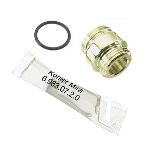 Mira outlet nipple assembly - gold (553.54) - main image 1