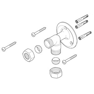 Mira Realm wall bracket assembly - gold (805.52) - main image 1