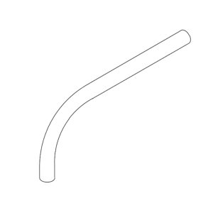 Mira wall mounted shower arm - gold (349.99) - main image 1