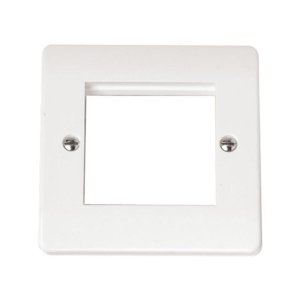 Mode 1 Gang 2 Apertures New Media Unfurnished Plate - White (CMA311) - main image 1