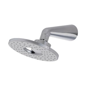 MX Polo single spray fixed overhead shower head with brass arm - chrome (RFB) - main image 1