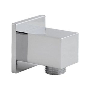 MX square brass wall outlet - chrome (HJ8) - main image 1