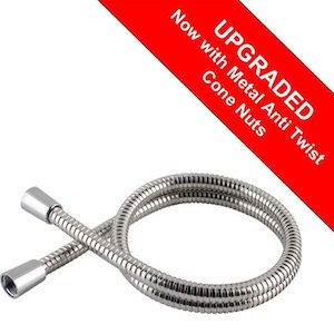 MX 1.75m long life shower hose - Stainless steel (DGC) - main image 1