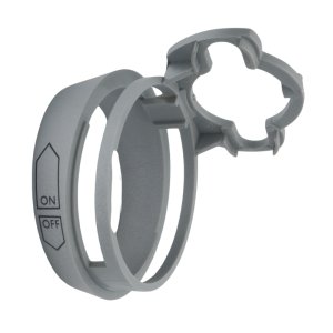 Aqualisa On/off contol graphic ring - Satin chrome (214028) - main image 1