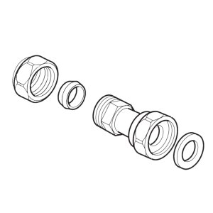 Rada 1/2" straight inlet connector (408.83) - main image 1