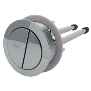Roca 58mm Dual Flush Push Button to Suit Cistern Lid Hole of 48mm - Chrome (AH0018900R) - main image 1