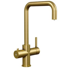 Sauber Astano 3-in-1 Instant Boiling Water Kitchen Tap - Brushed Gold (PDT-000048-51-52) - main image 1
