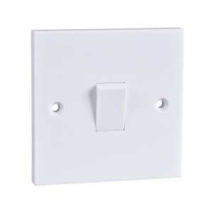 Schneider Electric Exclusive 2 Way Plate Switch - 1 Gang 10AX -White (GSW1G2W) - main image 1