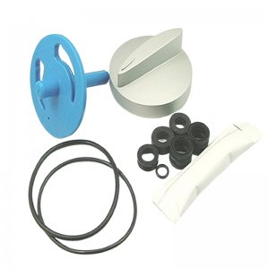 ShowerForce service kit (Seals, spindle and control knob) - Matt chrome (SP-087-1070-MC) - main image 1