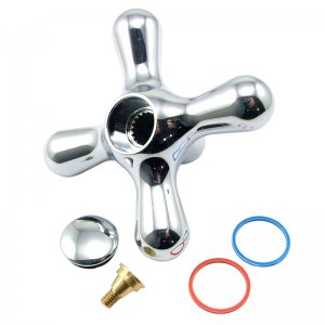 Trevi Traditional volume handle pack - chrome (N059123AA) - main image 1
