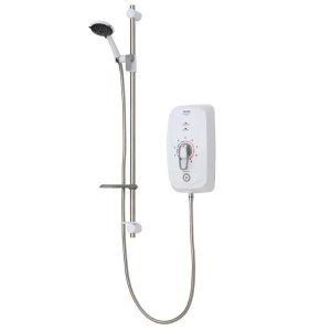 Triton Omnicare Ultra Plus Thermostatic Electric Shower and Digital Waste 8.7kW - White (CINCULTPD08W) - main image 1