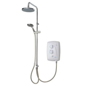 Triton T80Z Fast-Fit DuElec Dual Electric Shower 9.5kW - White (GEFFDU91) - main image 1