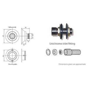 Triton Unichrome bar valve fixing kit (UNPIPCON) - main image 1