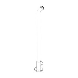 Triton wall mounted shower arm - chrome (88400004) - main image 1