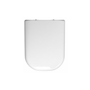 Twyford E500 Round Toilet Seat - Standard Hinge - White (E57861WH) - main image 1