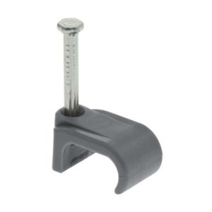Unicrimp 6 x 10mm 2-2.5mm Twin & Earth Flat Clips - Grey - Pack of 100 (QFC5) - main image 1