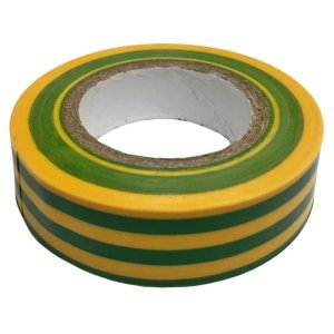 Unicrimp Electricians Tape - 19mm x 33m - Yellow/Green (1933YG) - main image 1