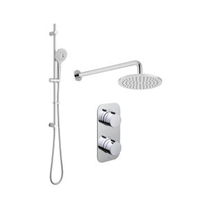 Vado Altitude 2 Outlet Thermostatic Shower Set - Chrome (TAB-1722/ALT-ORA-CP) - main image 1