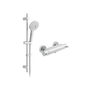 Vado Celsius Exposed Thermostatic Shower Set - Chrome (CEL-1701-1/2-ORA-CP) - main image 1