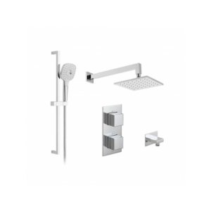Vado Notion 2 Outlet Thermostatic Shower Set - Chrome (TAB-1720/NOT-ORA-CP) - main image 1