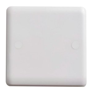 Vimark Curve 1 Gang Blanking Plate - White (VC1200) - main image 1