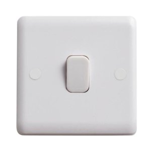 Vimark Curve 10A 1 Gang 2 Way Light Switch (VC1203) - main image 1