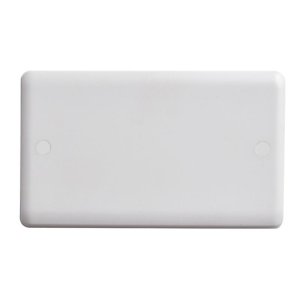 Vimark Curve 2 Gang Blanking Plate - White (VC1201) - main image 1